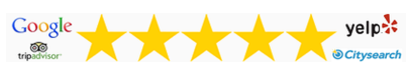Google Reviews, Trip Advisor, Yelp